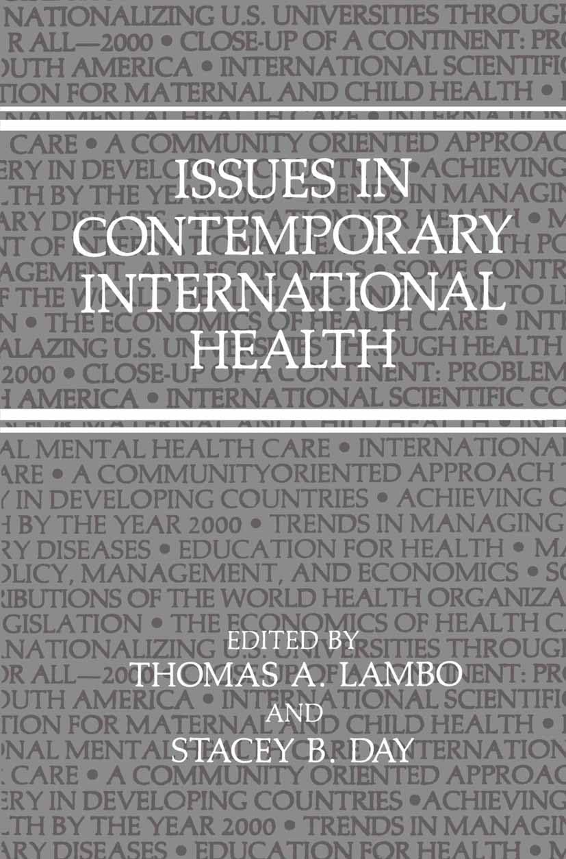 Issues in Contemporary International Health,Used