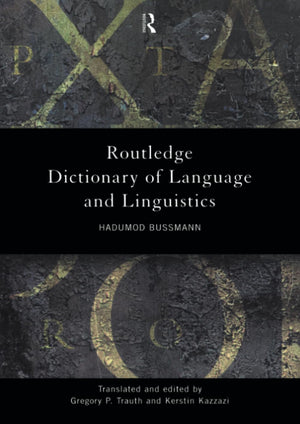 Routledge Dictionary of Language and Linguistics (Routledge Reference),Used