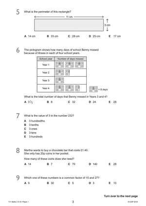 New 11+ GL Maths Practice Papers  Ages 910 (with Parents' Guide & Online Edition) (CGP 11+ GL),Used