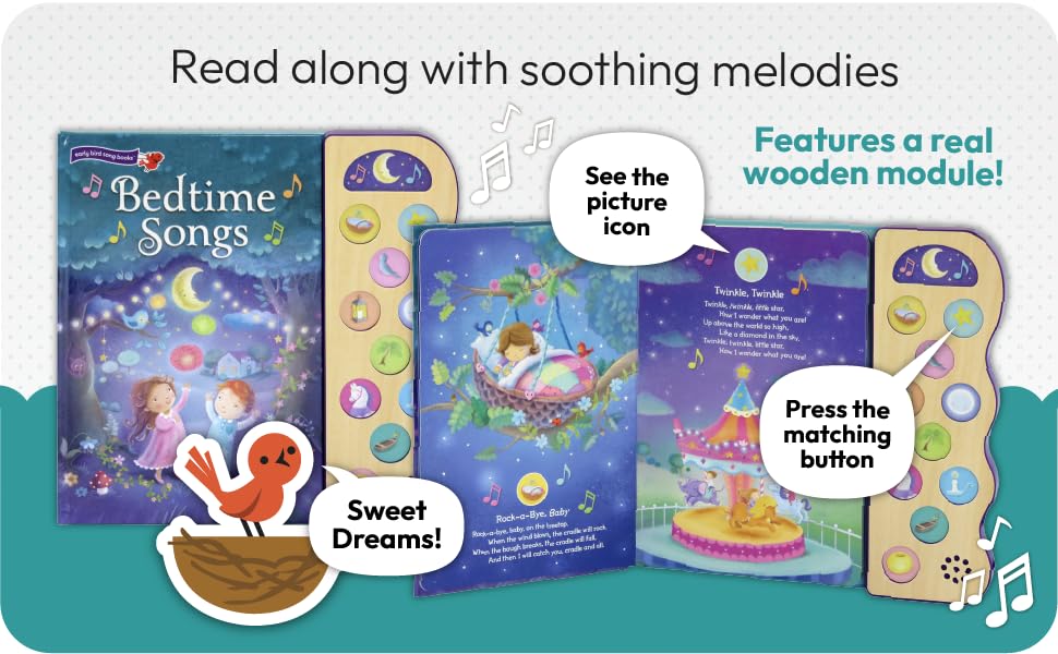 Bedtime Songs: 11Button Interactive Children'S Sound Book (Early Bird Song)