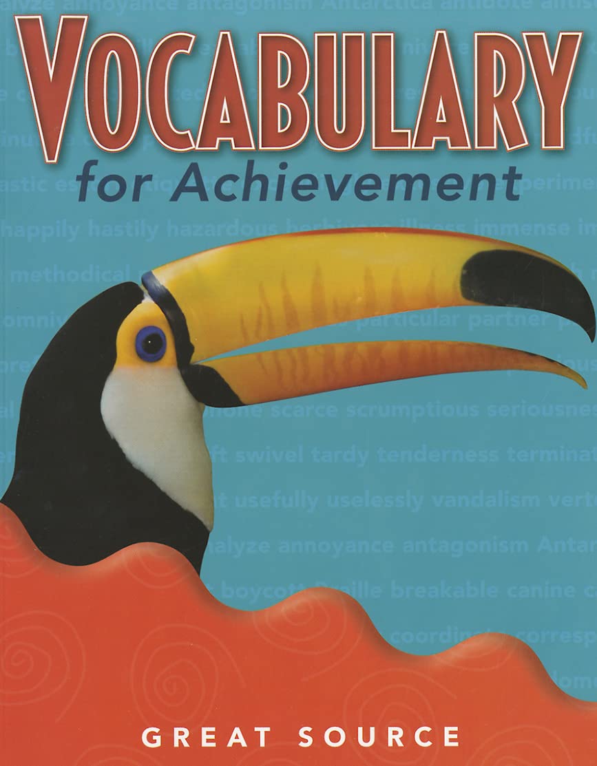 Student Edition Grade 4 2000 (Great Source Vocabulary For Achievement),Used
