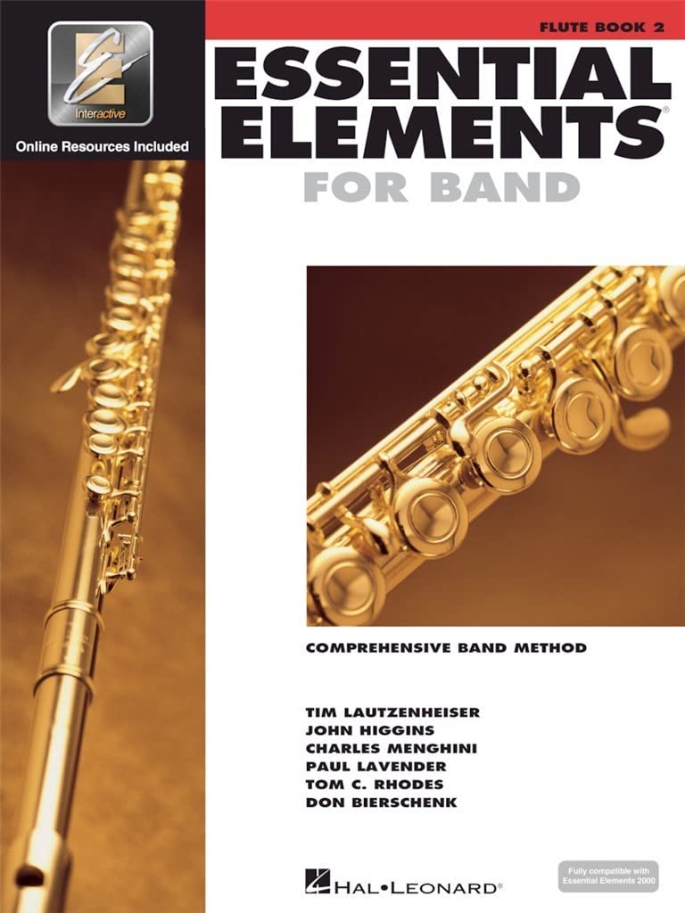 Essential Elements for Band  Flute Book 2 w/EEi  Comprehensive Flute Method for Beginner and Intermediate Players  Includes Onl,New
