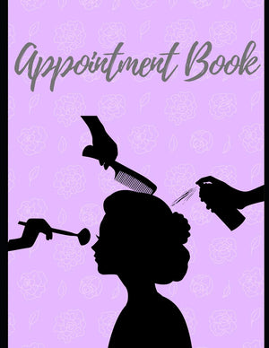 Appointment Book: 5Column Daily Appointment Book for Salons, Barbers, Hairdressers, Hair Stylist  Undated daily with time 15 M,Used