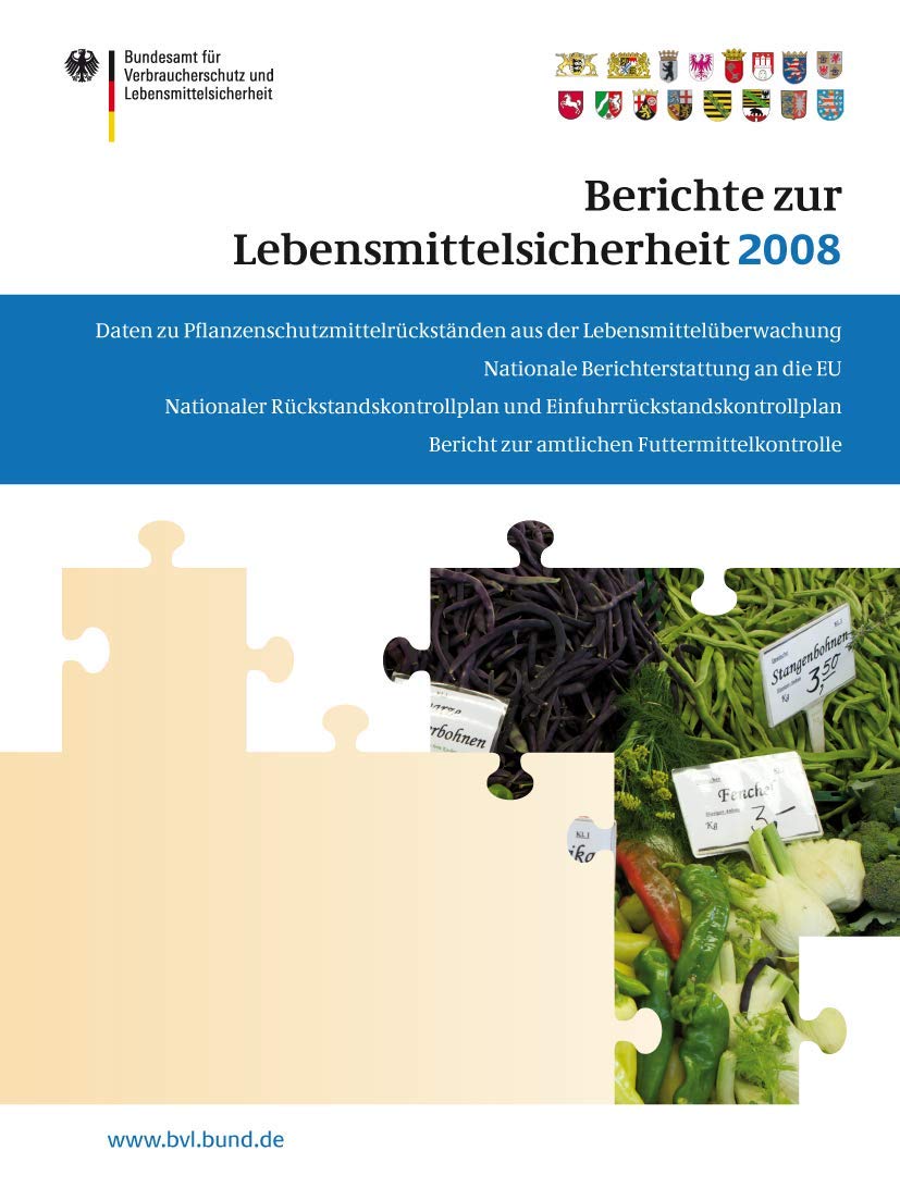 Berichte zur Lebensmittelsicherheit 2008: Bericht zur amtlichen Futtermittelkontrolle; Pflanzenschutzmittelrckstnde; Nationaler ,Used