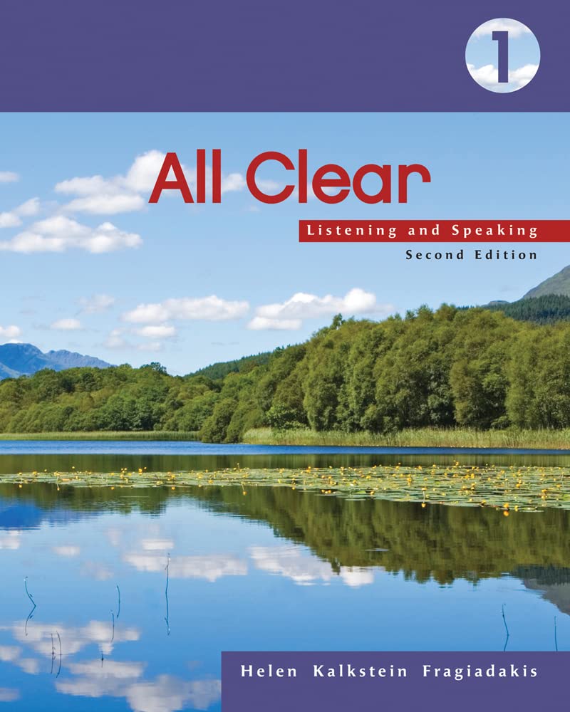 All Clear 1: Listening And Speaking, 2Nd Edition
