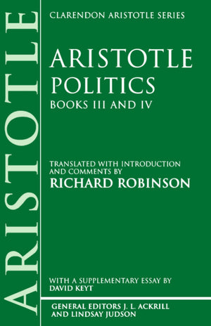 Politics (Clarendon Aristotle Series),New