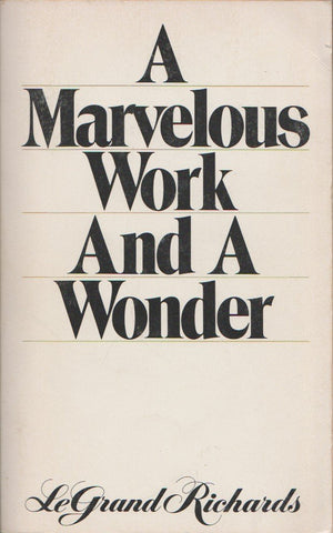 A Marvelous Work And A Wonder-new