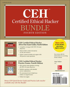 CEH Certified Ethical Hacker Bundle, Fourth Edition,Used