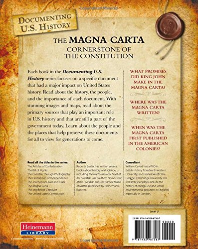 The Magna Carta: Cornerstone of the Constitution (Raintree Perspectives),Used