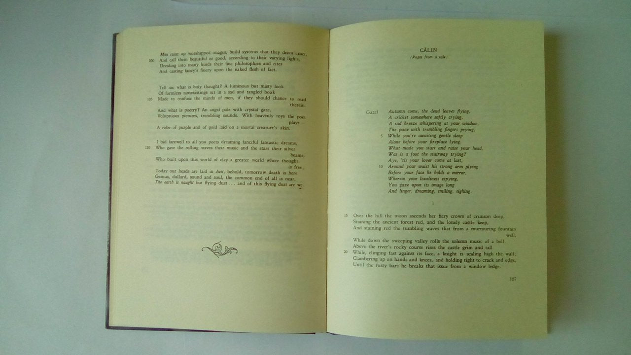 Cartea Roma^neasca Mihai Eminescu Poems Collection - Timeless Romanian Poetry