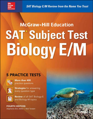 McGrawHill Education SAT Subject Test Biology E/M 4th Ed.,Used