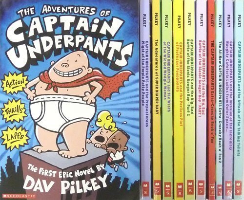 Captain Underpants Series  Complete 11 Book Collection  Adventures of Captain Underpants, Captain Underpants and the Preposter