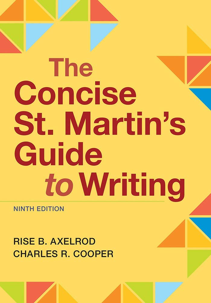 The Concise St. Martin's Guide to Writing,Used