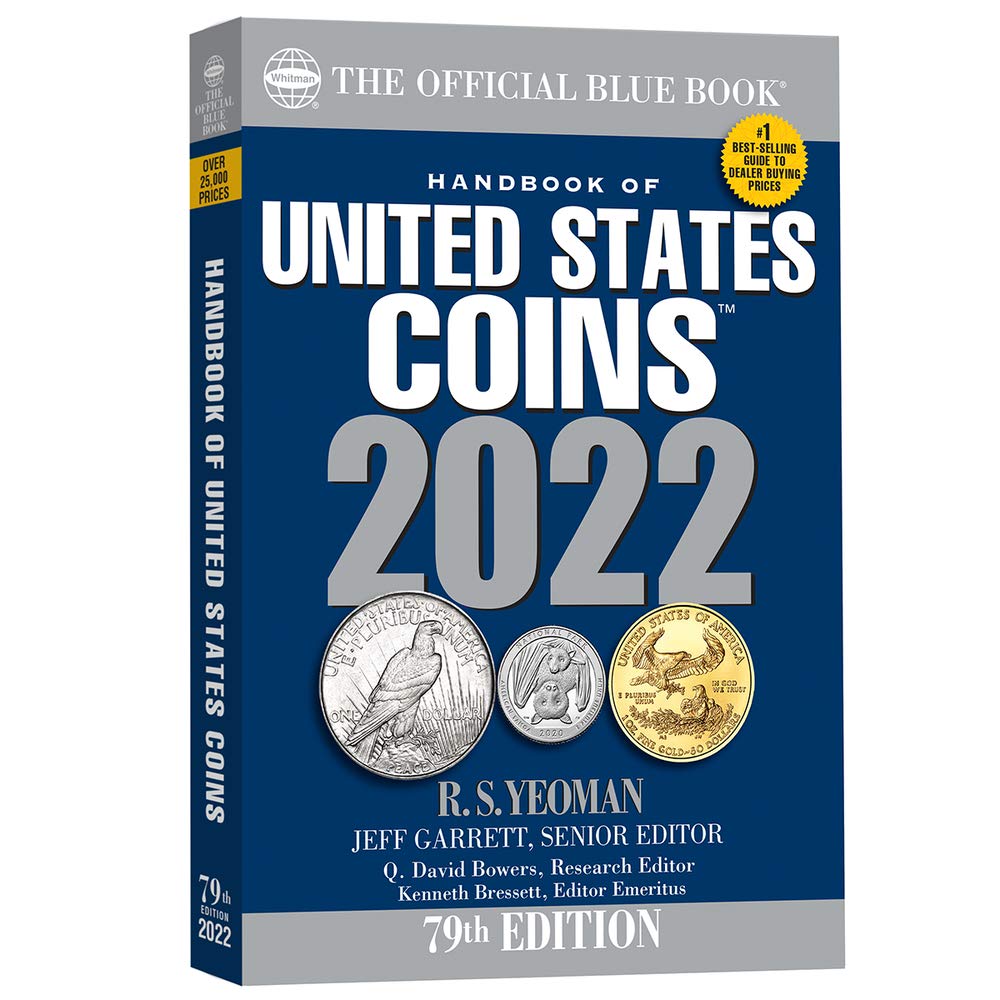 The Official Blue Book Handbook Of United States Coins 2022,Used