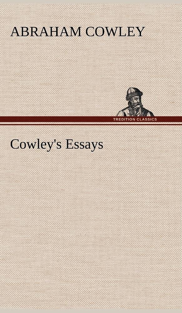 Cowley's Essays,Used