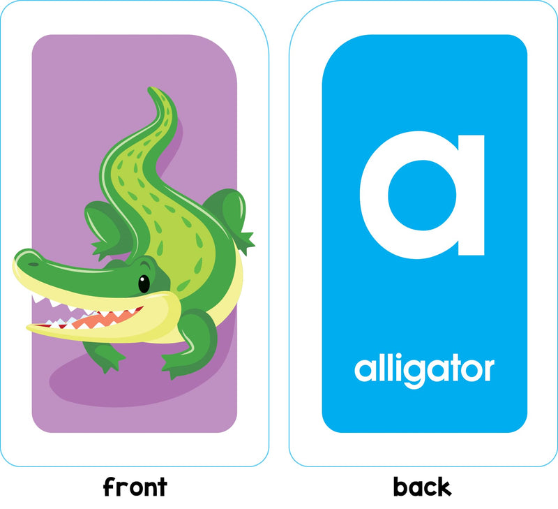 School Zone Alphabet Flash Cards: 56 Cards, Toddler, Preschool, Learn The Abc'S, Letters, Phonics, Colorful & Fun Learning, Ages,Used