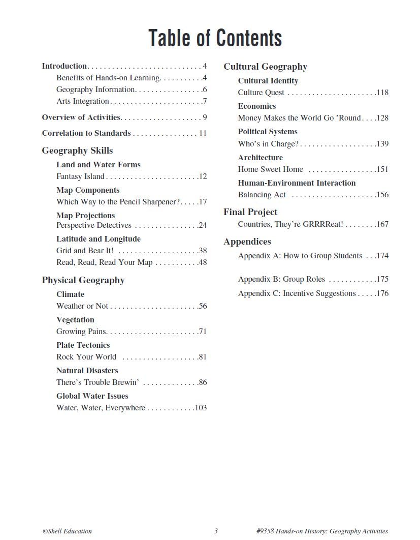 Handson History: Geography Activities  Teacher Resource Provides Fun Games and Simulations that Support HandsOn Learning (Soc,Used
