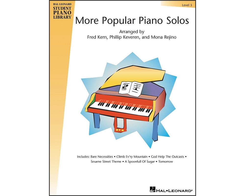 More Popular Piano Solos  Level 3: Hal Leonard Student Piano Library,Used