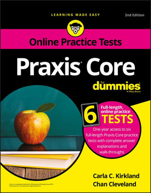 Praxis Core For Dummies with Online Practice Tests (For Dummies (Career/Education)),Used