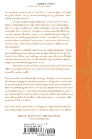 Public Religions in the Modern World,Used