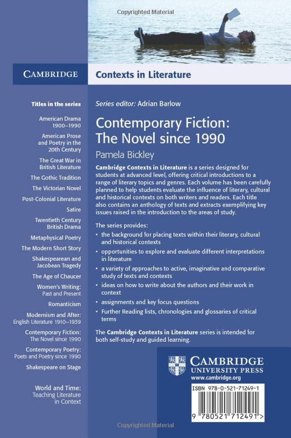 Contemporary Fiction (Cambridge Contexts In Literature),Used