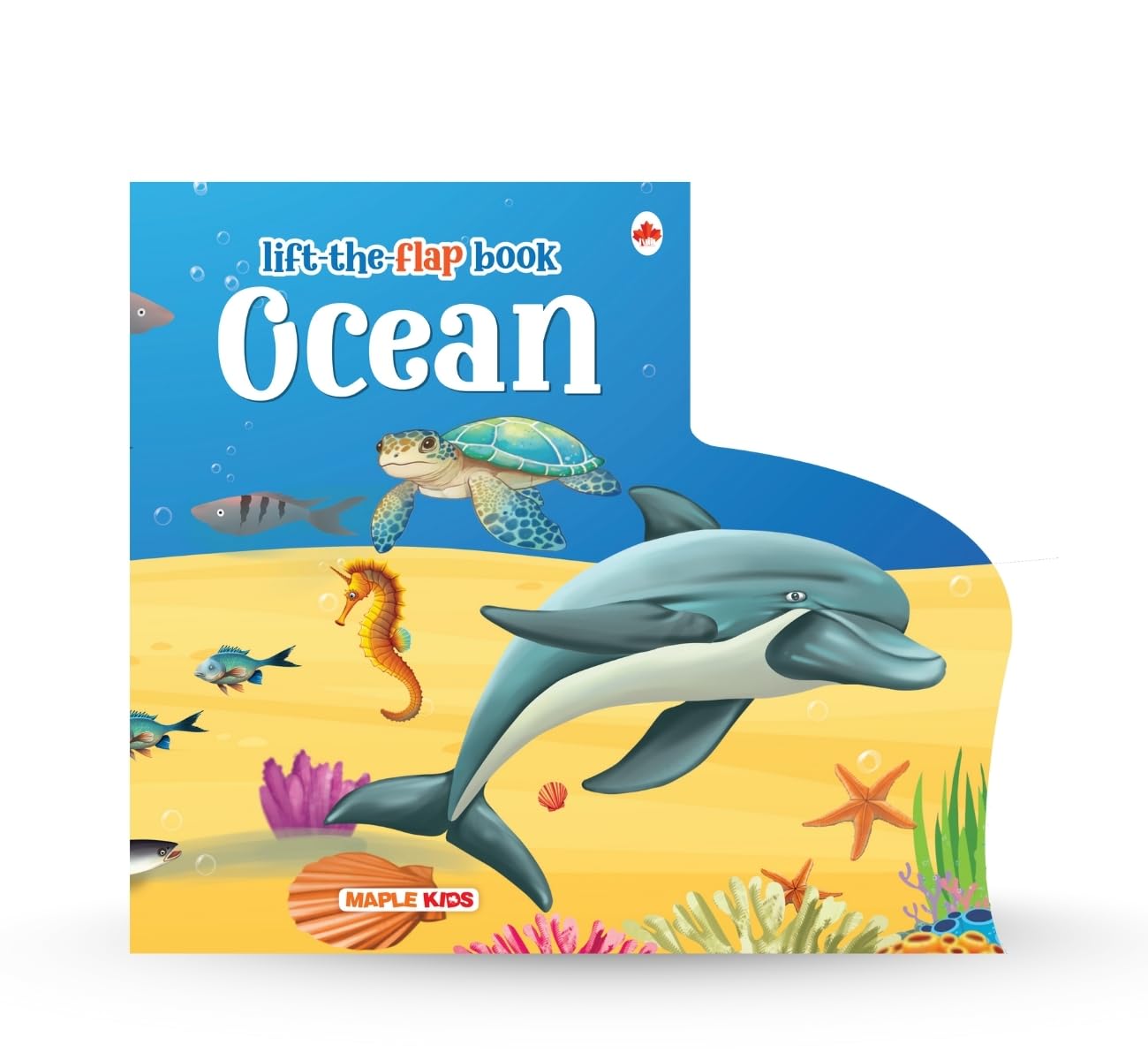 Lift The Flap - Ocean - Illustrated Flap Book For Kids - Pop Up Books For Kids - Age 3-6 Years - Early Learning Book For Children