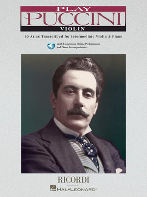 Play Puccini  10 Arias Transcribed for Solo Instrument & Piano Book/Online Audio,Used