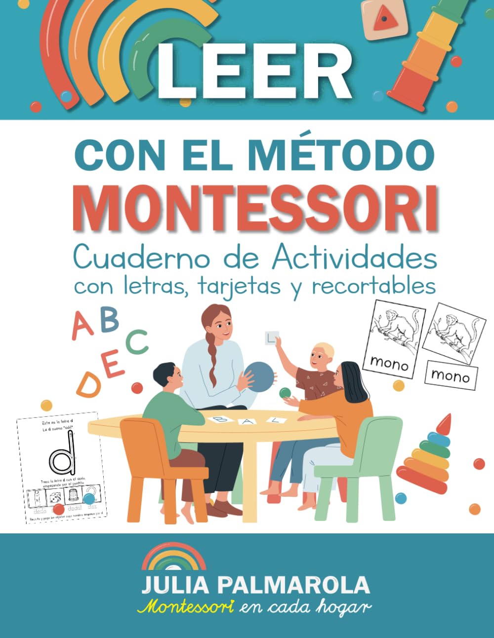 Leer con el M?odo Montessori: Cuaderno de actividades con letras, tarjetas y recortables (Libros de Actividades Montessori en Ca,Used