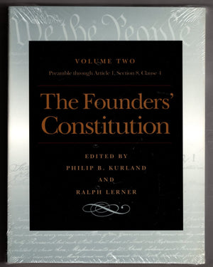 The Founders Constitution: The Preamble Through Article 1, Section 8, Clause 4,New