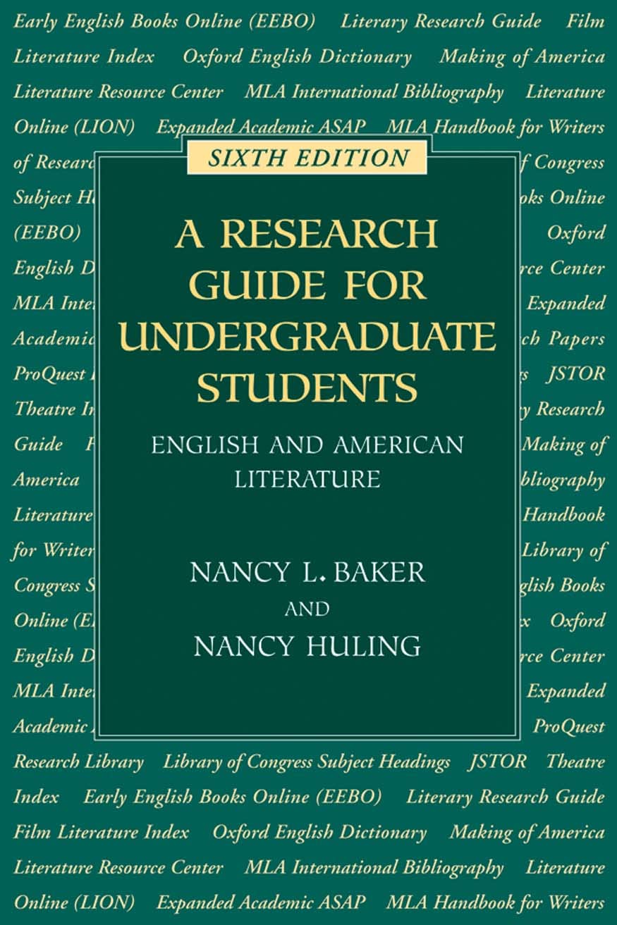 Research Guide For Undergraduate Students (Sixth Edition),New