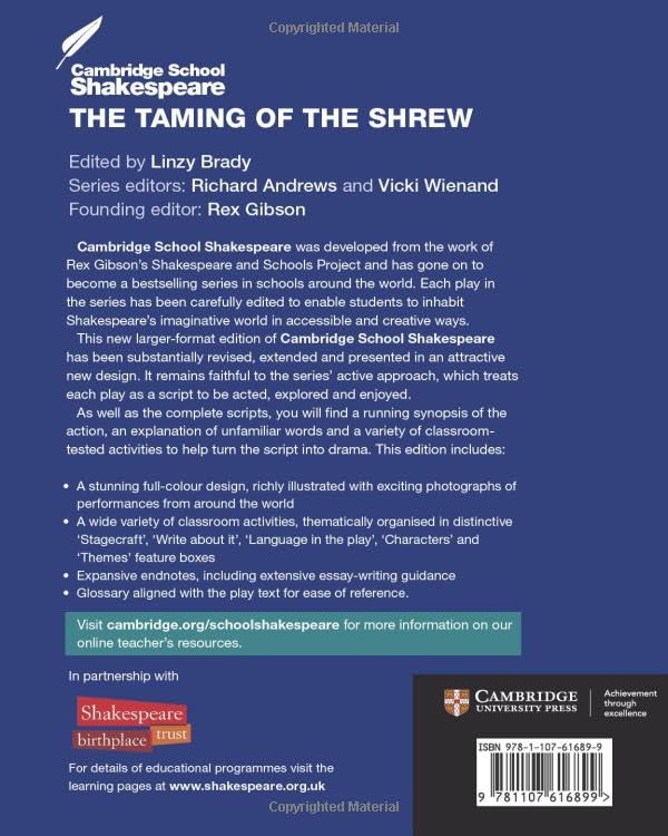 The Taming of the Shrew (Cambridge School Shakespeare),Used
