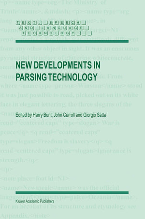 New Developments in Parsing Technology (Text, Speech and Language Technology, 23),Used