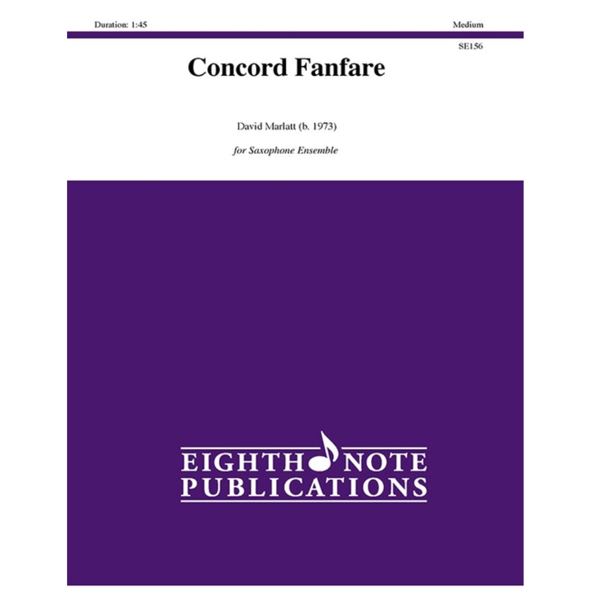 Concord Fanfare: Score & Parts (Eighth Note Publications),Used