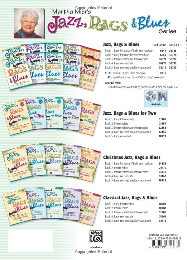 Jazz, Rags & Blues, Bk 3: 10 Original Pieces for the Intermediate to Late Intermediate Pianist, Book & Online Audio,New
