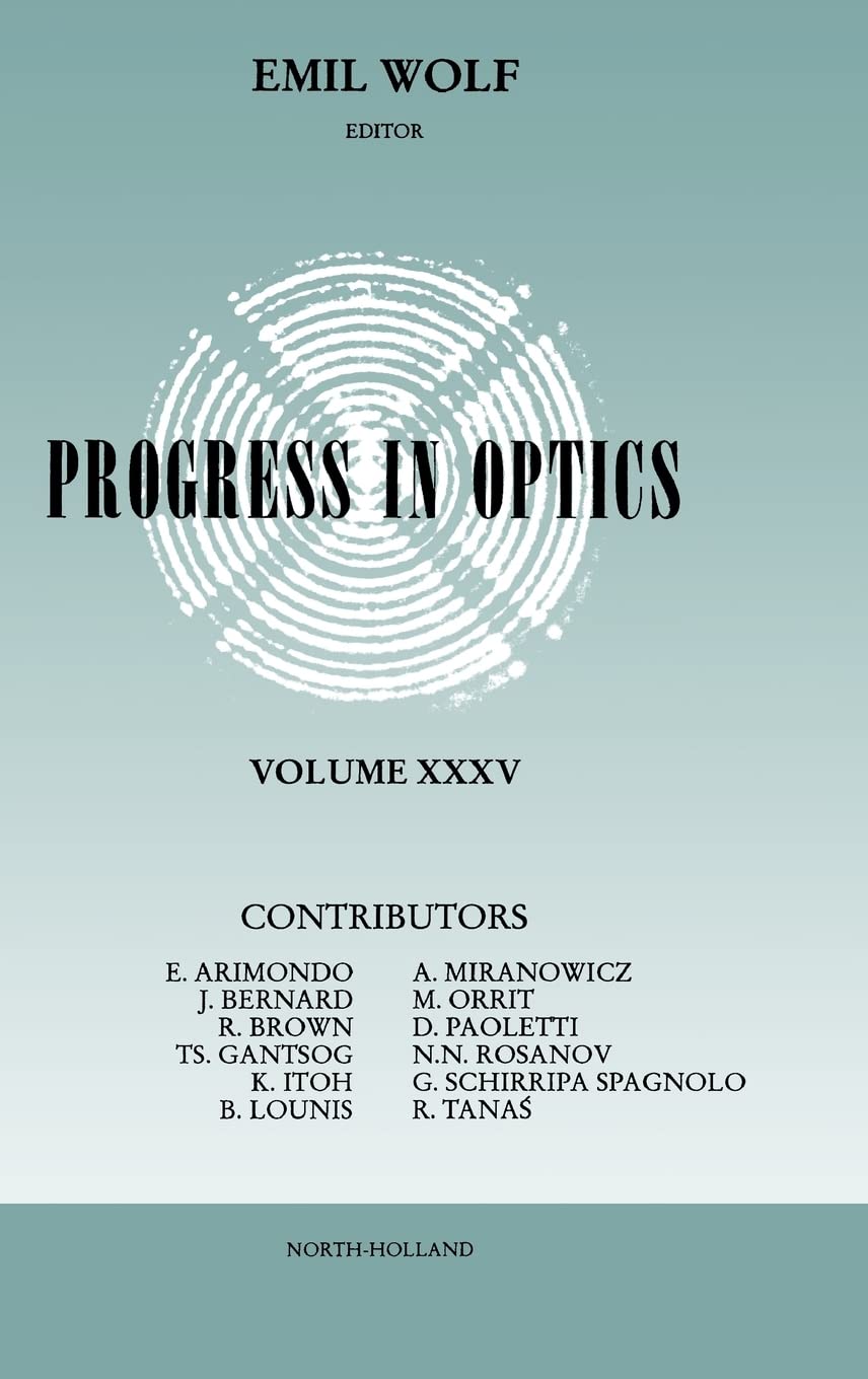 Progress In Optics, Vol. 35,Used