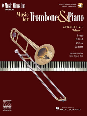 Music for Trombone & Piano  Advanced Level Volume 1: Music Minus One Trombone,Used