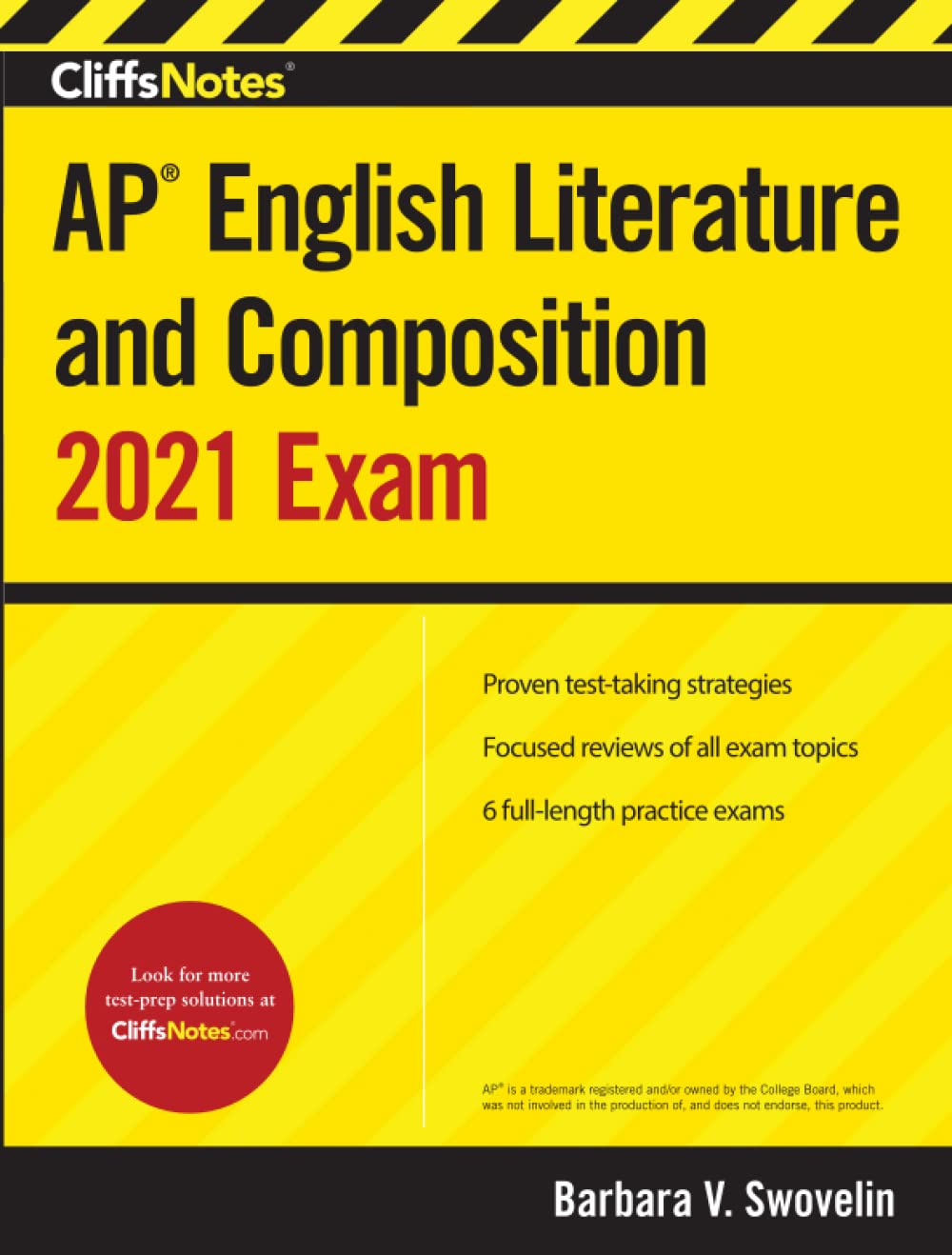 CliffsNotes AP English Literature and Composition 2021 Exam,Used
