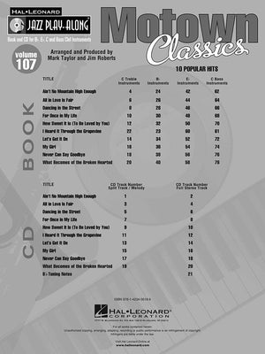 Motown Classics  Jazz PlayAlong Volume 107 Book/Online Audio (Hal Leonard Jazz PlayAlong),Used
