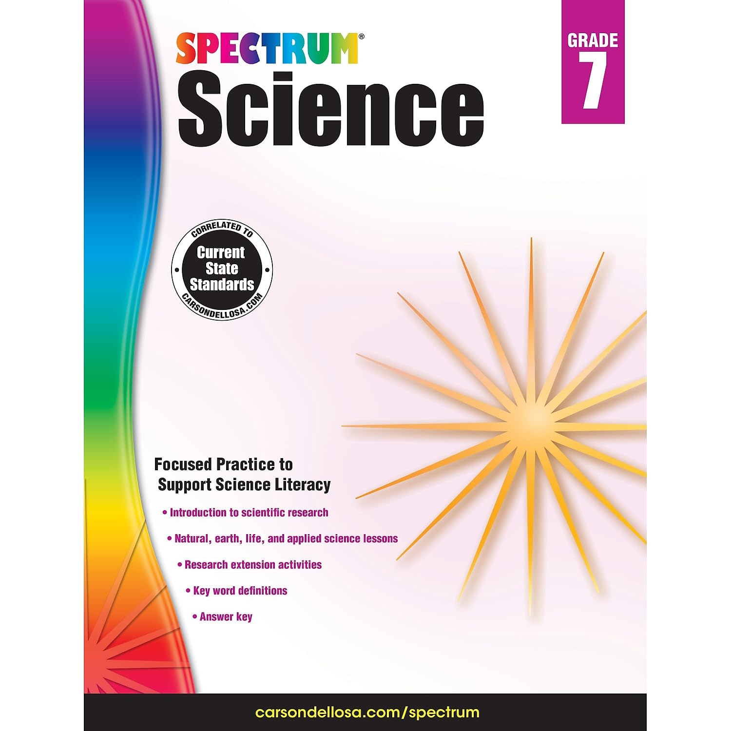 Spectrum 7th Grade Science Workbook, Ages 12 to 13, Grade 7 Science Workbook, Natural, Earth, and Life Science, 7th Grade Scienc,Used