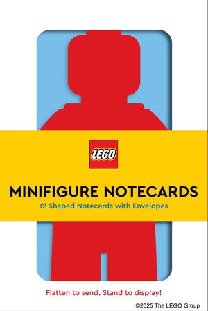 LEGO Minifigure Notecards | 12 Shaped Notecards with Envelopes