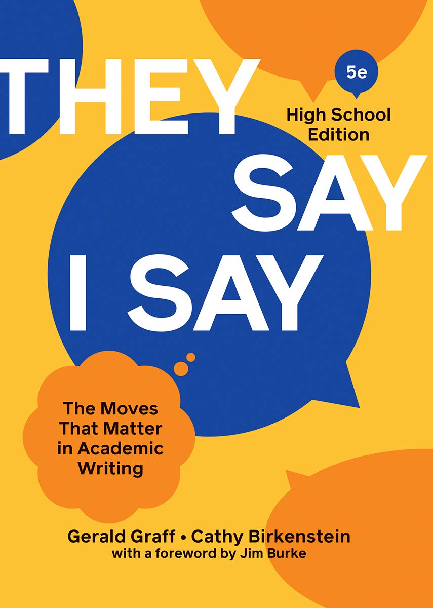 They Say / I Say',Used