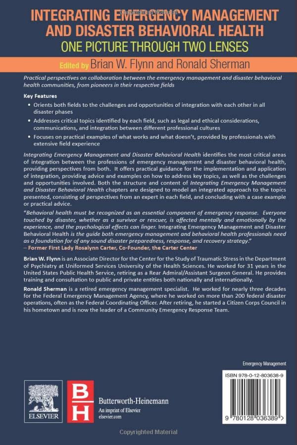 Integrating Emergency Management And Disaster Behavioral Health: One Picture Through Two Lenses