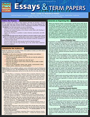Essays & Term Papers (Quick Study Academic),Used