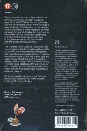 The Monocle Travel Guide to Toronto: The Monocle Travel Guide Series (Monocle Travel Guide, 17),Used