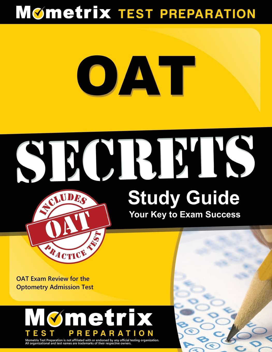 OAT Secrets Study Guide: OAT Exam Review for the Optometry Admission Test,Used