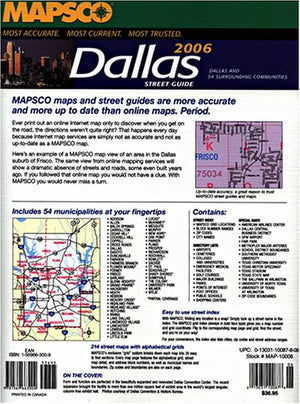 Mapsco 2006 Dallas Street Guide & Directory (Mapsco Street Guide and Directory : Dallas),Used