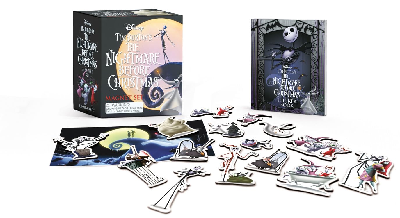Rp Minis Tim Burton'S The Nightmare Before Christmas Magnet Set Mini Edition Kit, Multi