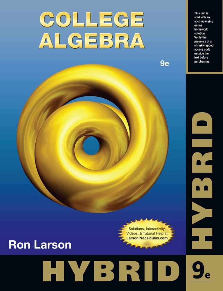 College Algebra, Hybrid Edition (with WebAssign  Start Smart Guide for Students),New
