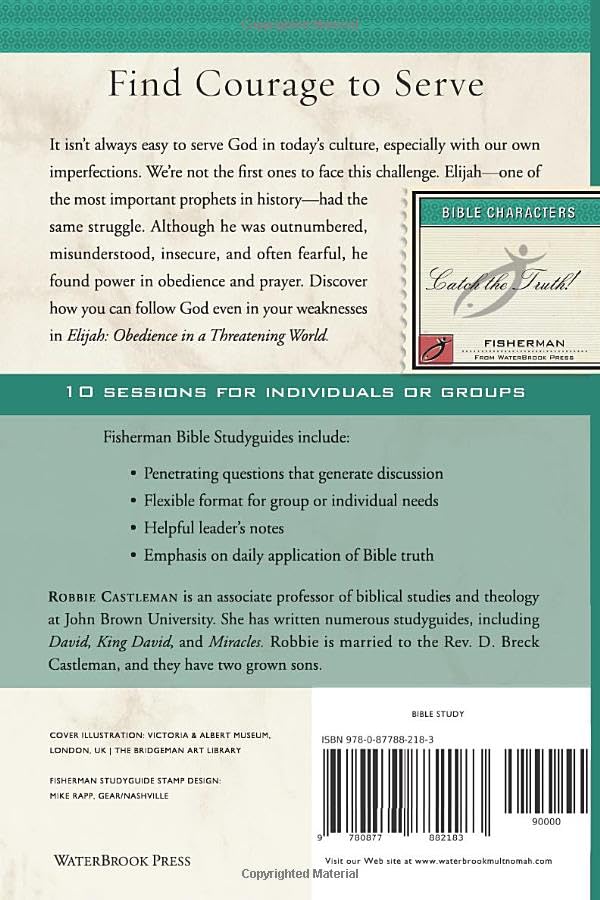 Elijah: Obedience in a Threatening World (Fisherman Bible Studyguide Series),Used