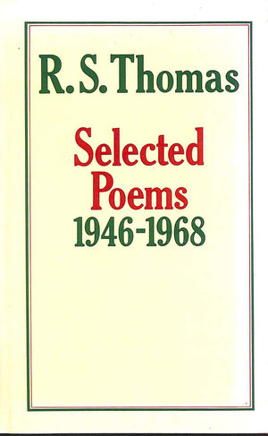 Selected poems, 19461968 [of] R. S. Thomas,Used